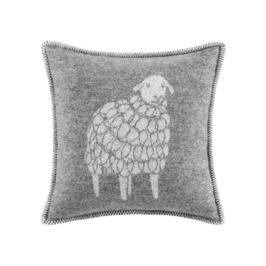 Sheep Mima Soft Grey Pure Wool Cushion Cover