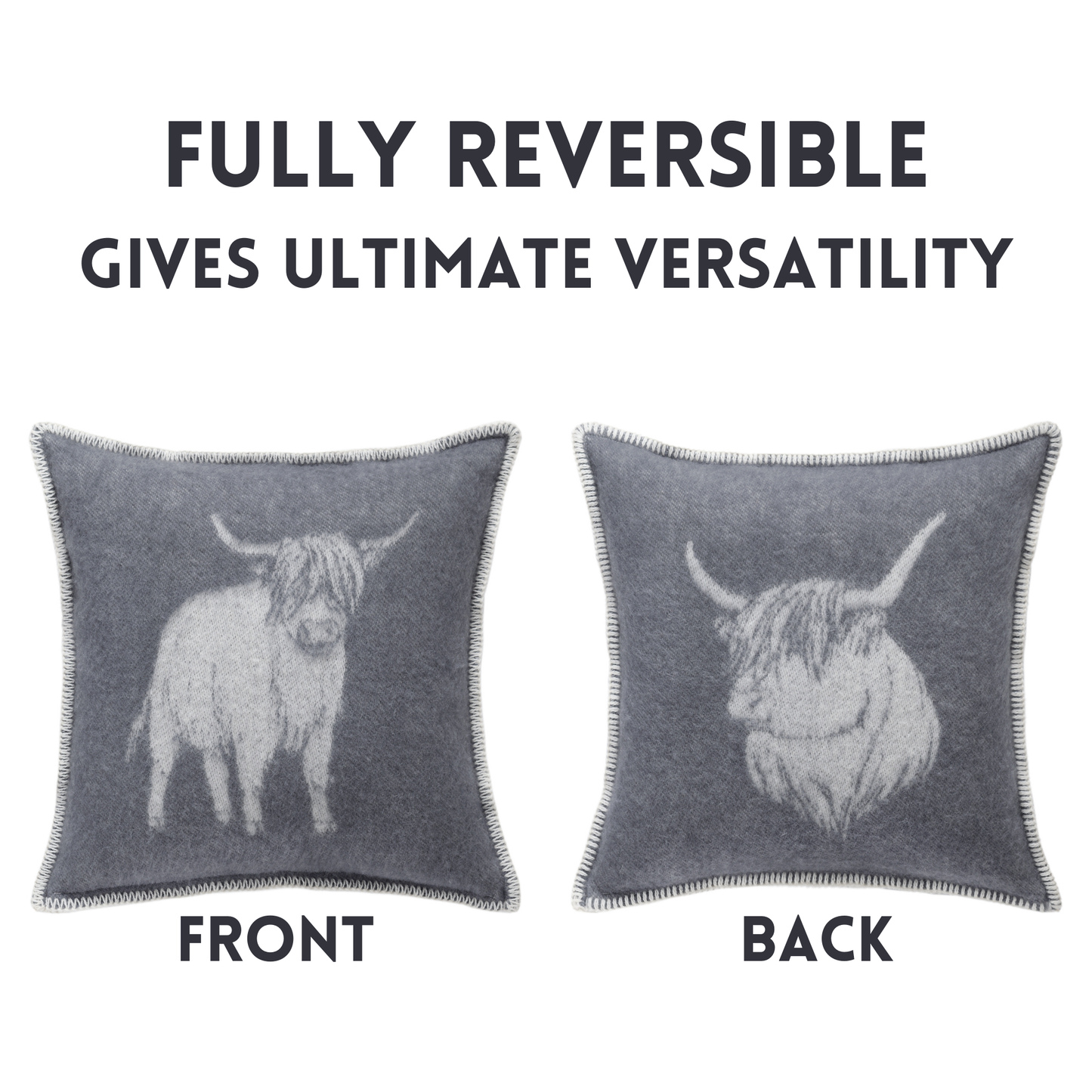 Front and back design, perfect for country house design or someone desperate for cow gifts