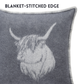 Blanket stitched edge - cottage living room