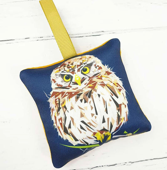 Little Owl Lavender Sachet Art Work By Louise Jennifer