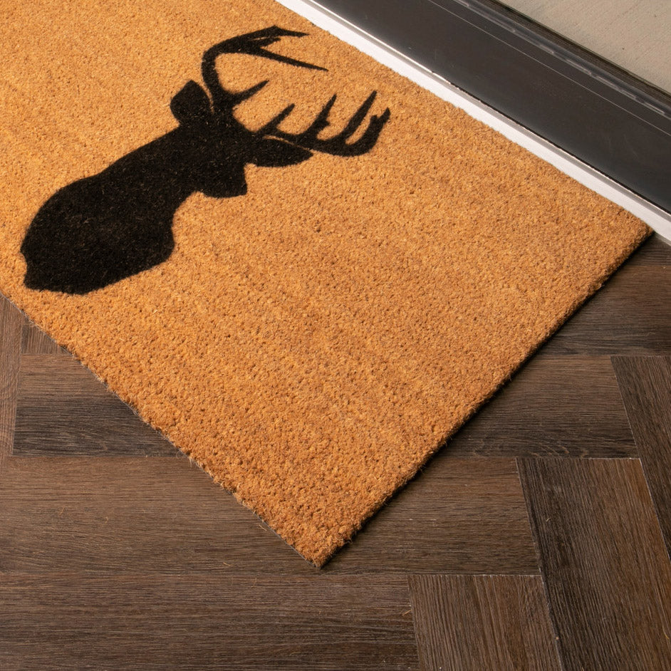 Stagshead Country Home Doormat Black 90x60cm